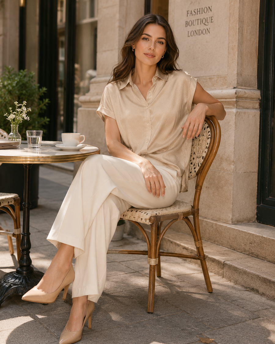 The Fitzrovia Lustre Blouse