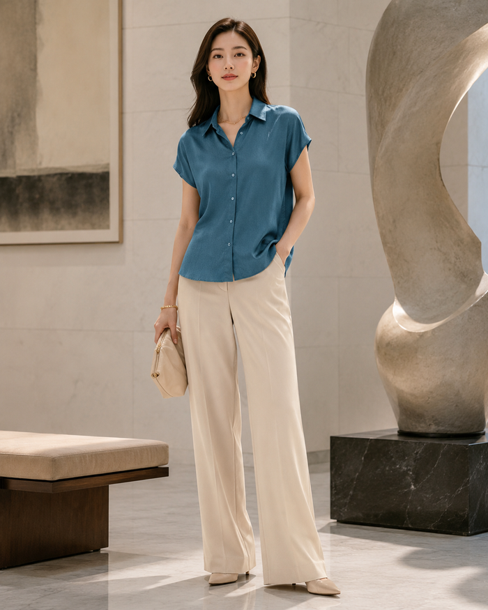 The Fitzrovia Lustre Blouse