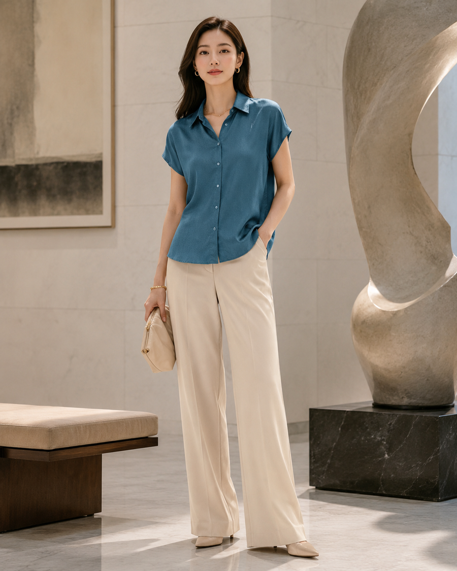 The Fitzrovia Lustre Blouse